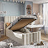 Lined Wingback Kids Bed